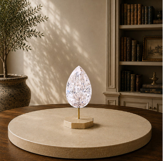 3.01 Carat Pear Modified Brilliant Cut Lab-Grown Diamond