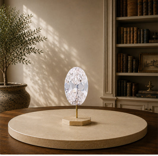 4.10 Carat Oval Lab-Grown Diamond
