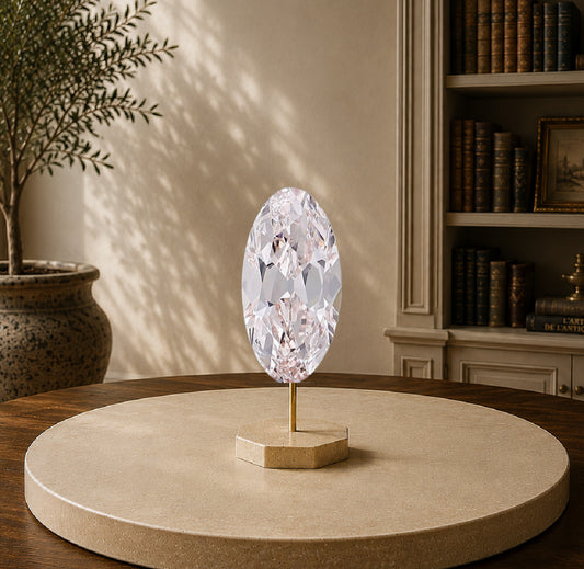 4.13 Carat Moval Old Mine Lab-Grown Diamond,