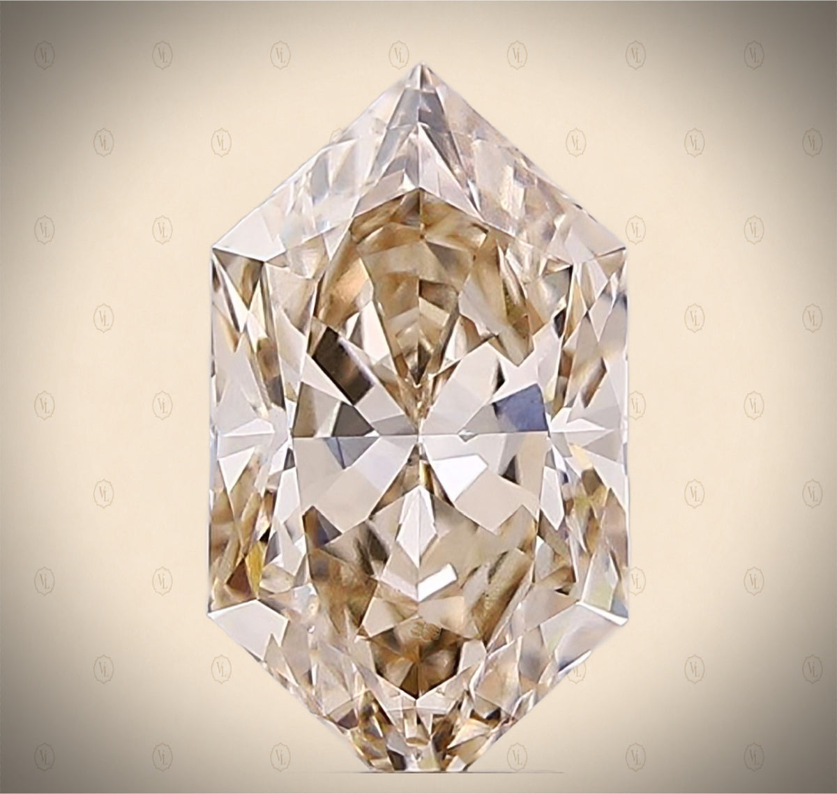 3.02 Carat Hexagon Modified Brilliant Cut / Dutch Marquis  Lab-Grown Diamond