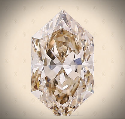 3.02 Carat Hexagon Modified Brilliant Cut / Dutch Marquis  Lab-Grown Diamond