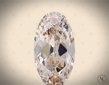 3.05 Carat Moval-Oval Old Mine Lab-Grown Diamond