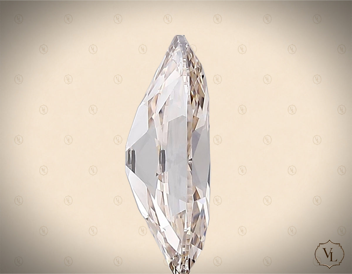3.05 Carat Moval-Oval Old Mine Lab-Grown Diamond