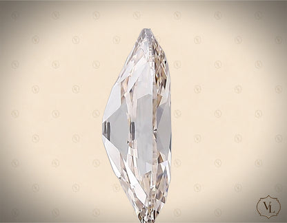 3.05 Carat Moval-Oval Old Mine Lab-Grown Diamond