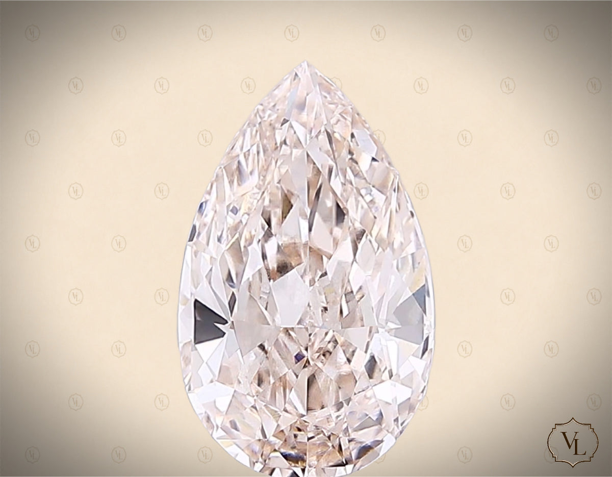3.01 Carat Pear Modified Brilliant Cut Lab-Grown Diamond