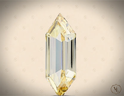 2.54 Carat Step Cut Hexagon / Dutch Marquis Lab-Grown Diamond