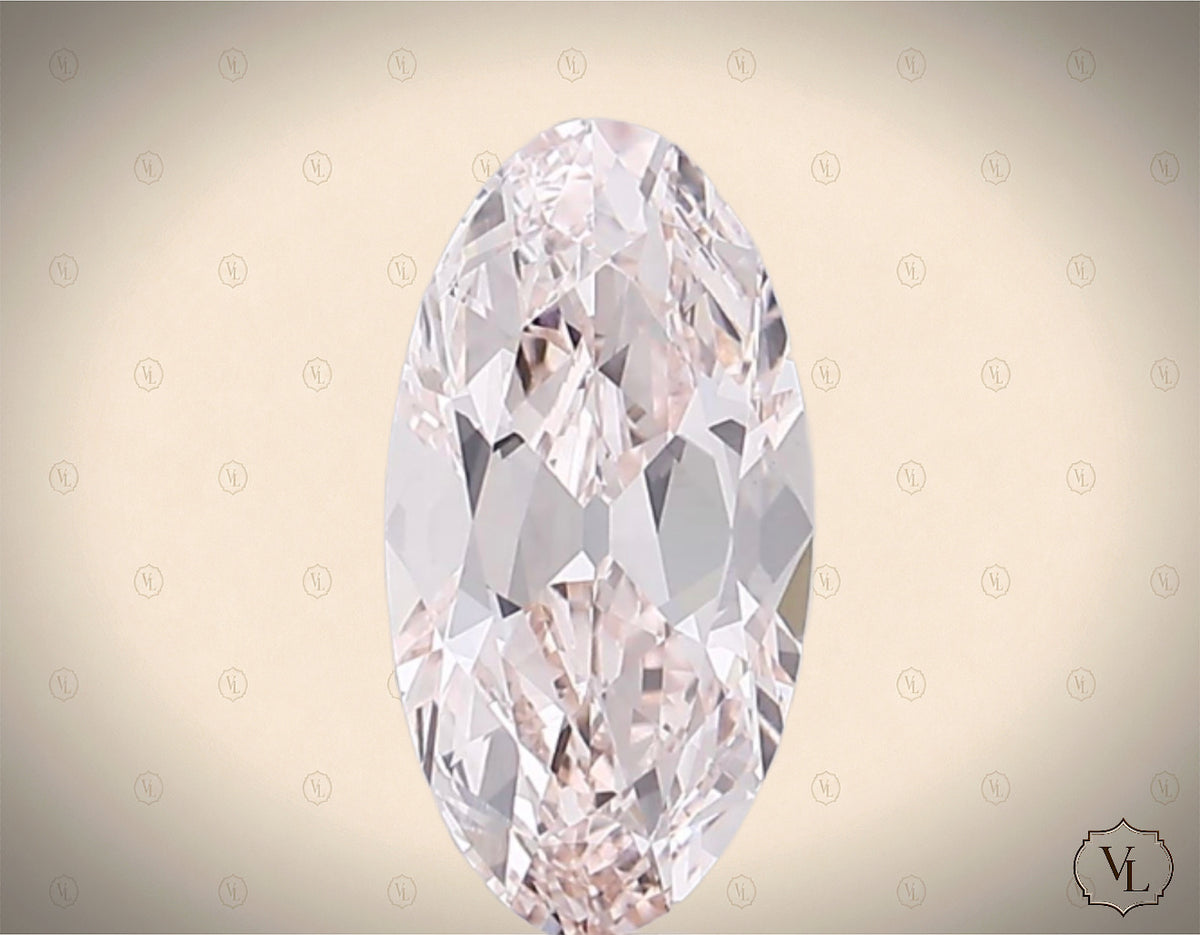 4.13 Carat Moval Old Mine Lab-Grown Diamond,